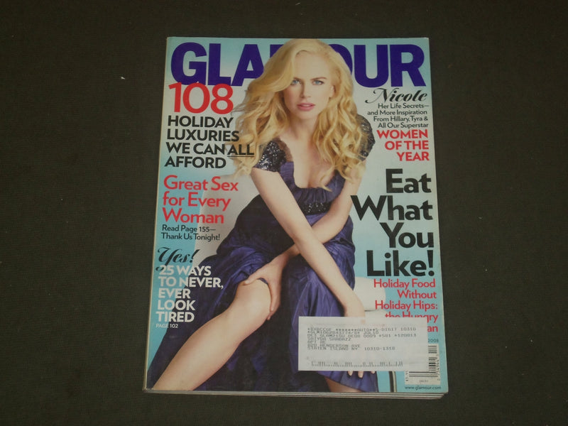 2008 DECEMBER GLAMOUR MAGAZINE - NICOLE KIDMAN COVER - B 3009