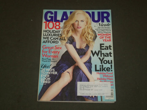 2008 DECEMBER GLAMOUR MAGAZINE - NICOLE KIDMAN COVER - B 3009