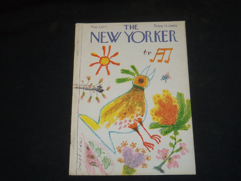 1977 MAY 2 THE NEW YORKER MAGAZINE - ILLUSTRATED COVER - NY 1218