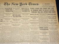1923 JANUARY 9 NEW YORK TIMES - FRANCE SWINGS TROOPS INTO LINE - NT 7895