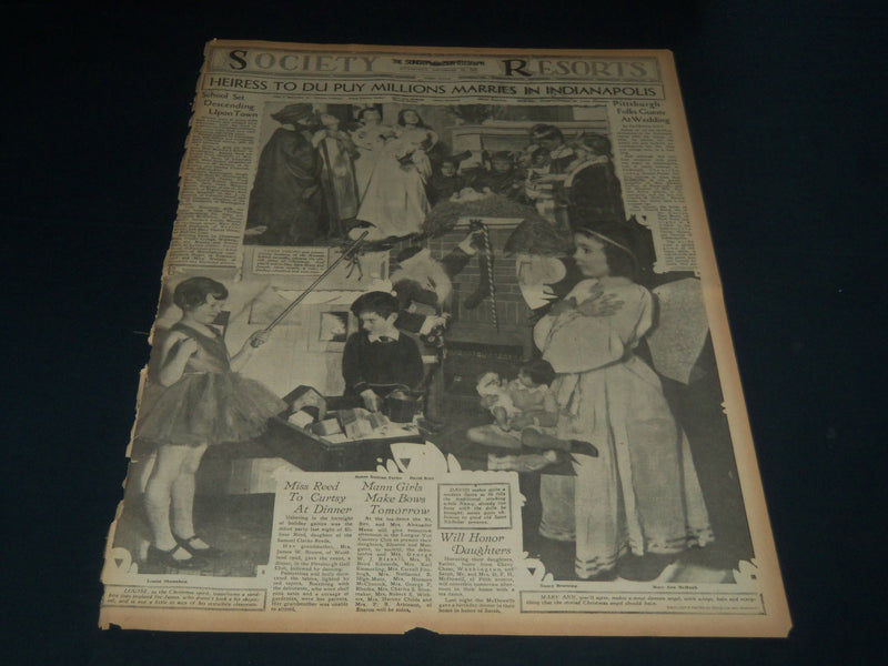 1931 PITTSBURGH SUN-TELEGRAPH SUNDAY SOCIETY SECTIONS LOT OF 13 - NTL 86