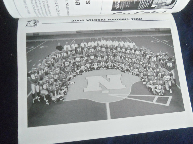 2000 NOV 11 FOOTBALL PROGRAM - NO. MICHIGAN UNIV VS SAGINAW VALLEY ST- SP 1217K