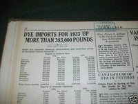 1934 JANUARY-APRIL CHEMICALS MAGAZINE BOUND VOLUME - NICE ADS - KD 2951