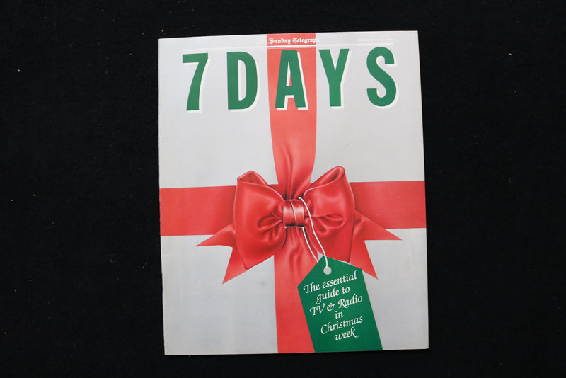 1989 DECEMBER 24-30 7 DAYS MAGAZINE - CHRISTMAS WEEK COVER - E 24469