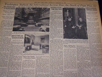 1939 FEBRUARY 11 NEW YORK TIMES - BODY OF POPE LIPS IN STATE - NT 4358