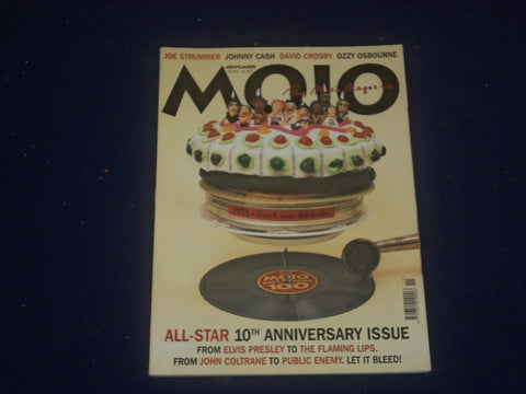 2003 NOVEMBER MOJO MAGAZINE - ENGLAND - 10TH ANNIVERSARY ISSUE - B 704