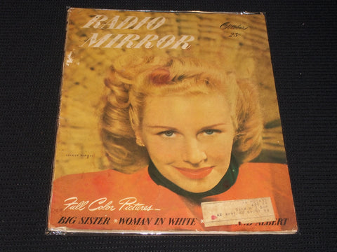 1947 OCTOBER RADIO MIRROR MAGAZINE - LUCILLE NORMAN FRONT COVER - E 1478