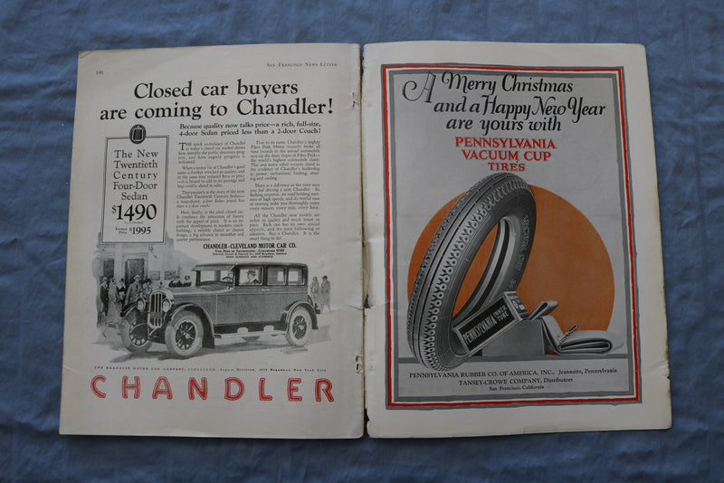 1925 SAN FRANCISCO NEWS LETTER MAGAZINE- CHRISTMAS EDITION - SP 4785C