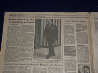 1982 NOVEMBER 12 THE NEW YORK TIMES - LEONID BREZHNEV DEAD AT 75 - NP 3010