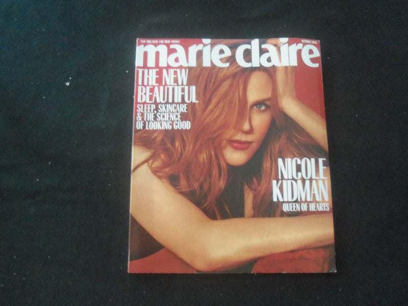 2018 OCTOBER MARIE CLAIRE MAGAZINE - NICOLE KIDMAN 2-SIDED COVER - ST 734D