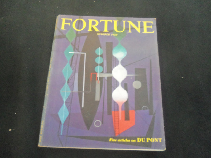 1950 OCTOBER FORTUNE MAGAZINE- FIVE ARTICLES ON DUPONT- GREAT COVER & ADS- F 782