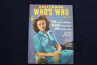 1942 HOLLYWOOD WHO'S WHO MAGAZINE - SHIRLEY TEMPLE COVER - E 12876