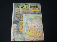 1971 FEBRUARY 6 NEW YORKER MAGAZINE FRONT COVER ONLY - GREAT ART FOR FRAMING