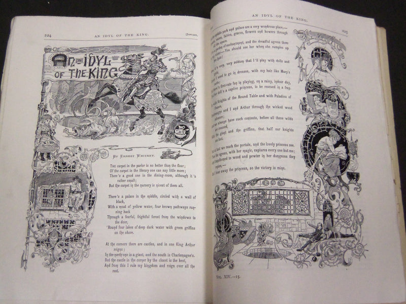 1887 ST. NICHOLAS MONTHLY MAGAZINE LOT OF 11 ISSUES - NICE ILLUS. & ADS - WR 936