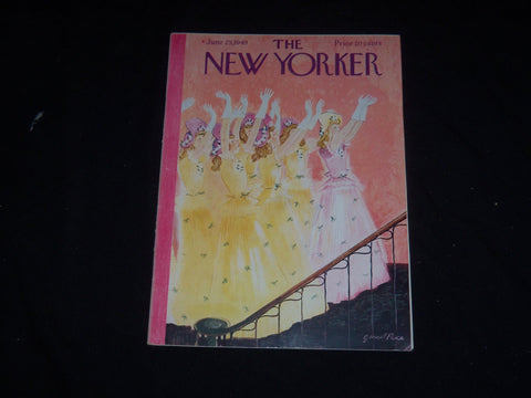 1949 JUNE 25 THE NEW YORKER MAGAZINE - ILLUSTRATED COVER - NY 319
