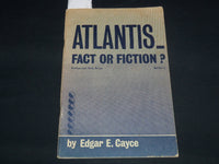 1962 ATLANTIS - FACTOR FICTION BOOK BY EDGAR E. CAYCE - STUDY SERIES - J 8843