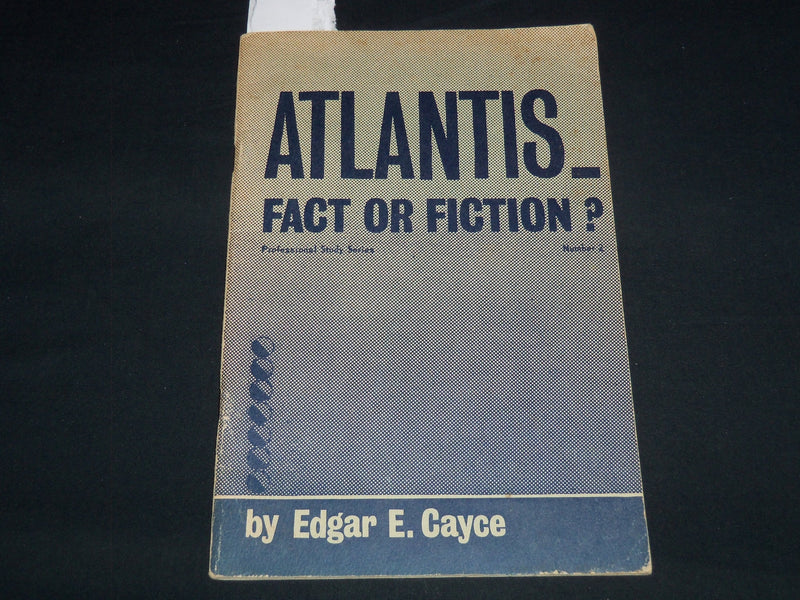 1962 ATLANTIS - FACTOR FICTION BOOK BY EDGAR E. CAYCE - STUDY SERIES - J 8843