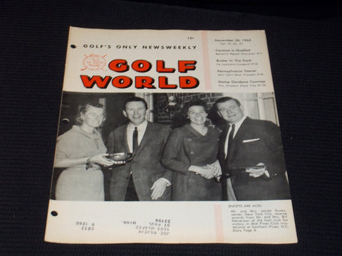 1965 NOVEMBER 26 GOLF WORLD MAGAZINE - THE DUCEYS & STEVENSONS COVER - E 7357