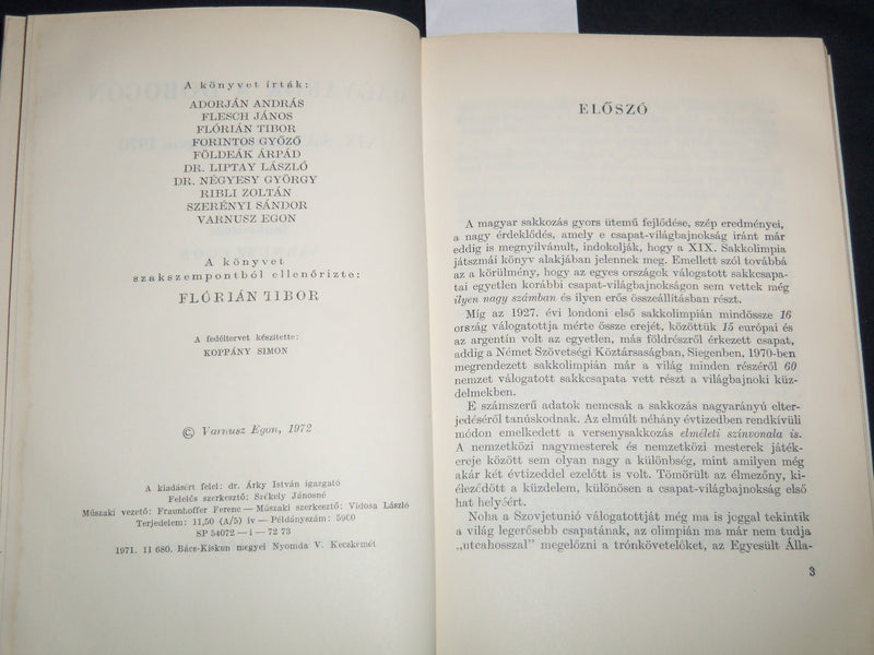 1972 MAGYAROK A DOBOGON HARDCOVER BOOK BY VARNUSZ EGON - HUNGARIAN - KD 4670U