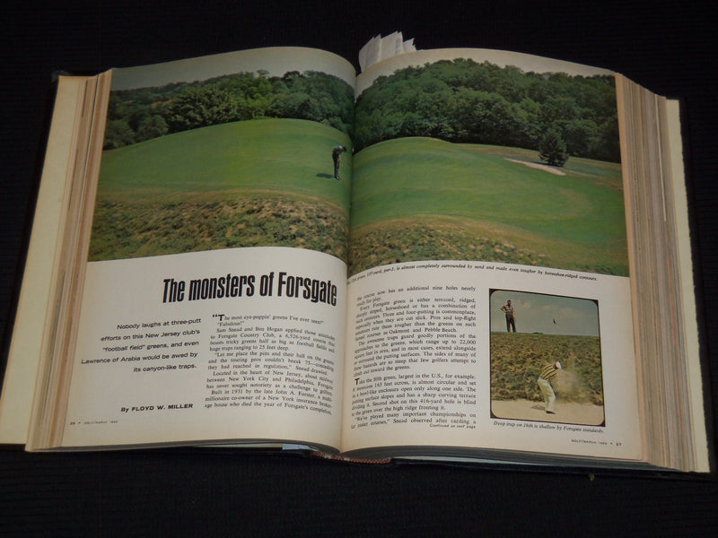 1964 JANUARY-DECEMBER GOLF MAGAZINE BOUND VOLUME - GREAT COVERS - R 425