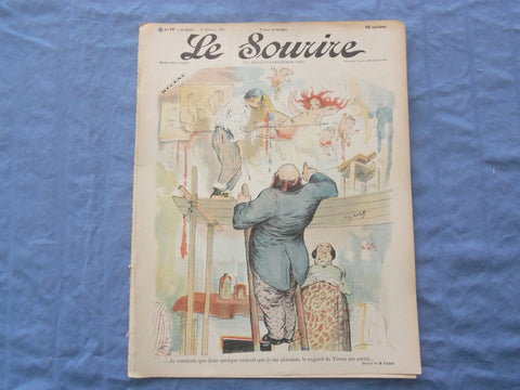 1900 FEB 17 LE SOURIRE MAGAZINE - ILLUSTRATED COMEDY - FRENCH TEXT - SP 4864F