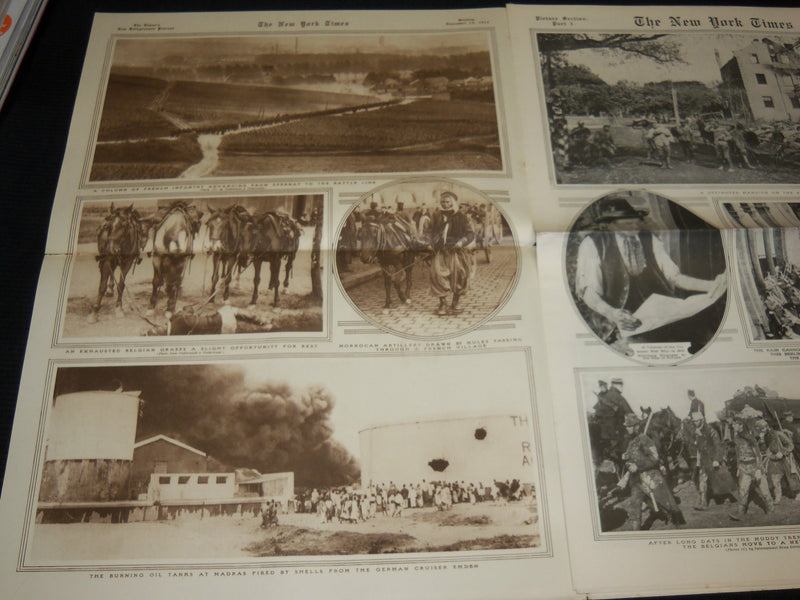 1914 NOVEMBER 15 NEW YORK TIMES PICTURE SECTION - ANTWERP - NP 5610