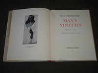 1958 MAX'S NINETIES BY MAX BEERBOHM HARDCOVER BOOK - NICE ILLUSTRATIONS- KD 3942