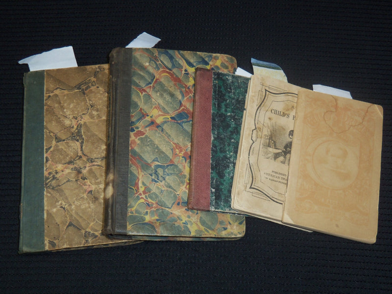 1800'S AMERICAN TRACT & BAPTIST SOCIETY BOOKS LOT OF 5 - HARDCOVER - K 2104