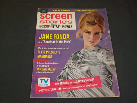 1967 AUGUST SCREEN STORIES MAGAZINE - JANE FONDA - SP 8201