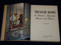 1970 TREASURE ROOMS OF AMERICA'S MANSIONS MANORS & HOUSES BY RITA REIF - KD 1816