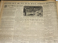 1938 SEPT 26 NEW BEDFORD STANDARD TIMES - ROOSEVELT ASKS PEACE - NT 8914