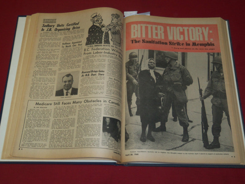 1968 RWDSU RECORD NEWSPAPER BOUND VOLUME NO. 15 - RETAIL - WHOLESALE - R 15E