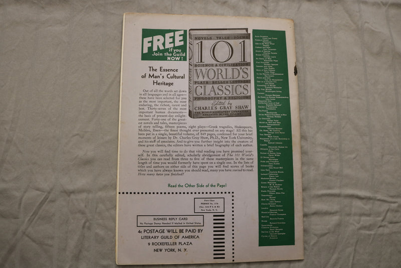 1937 NOVEMBER NATURE MAGAZINE - ST 6922J