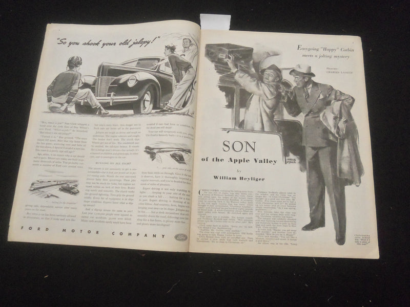 1939 NOVEMBER AMERICAN BOY MAGAZINE- FLYING COVER- SON OF APPLE VALLEY- SP 6311L