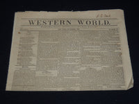 1849 NOVEMBER WESTERN WORLD NEWSPAPER - ASTOR PLACE RIOT - NP 3879N