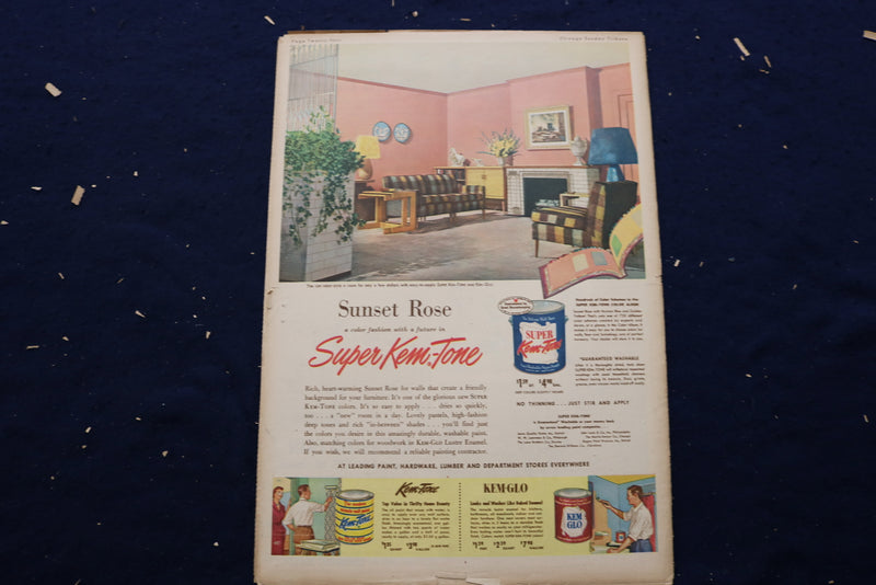 1952 MARCH 30 CHICAGO TRIBUNE MAGAZINE - JACK BENNY COVER - E 22875