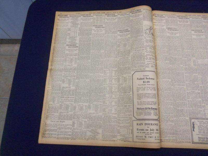 1920 JUNE 4 NEW YORK TIMES - CHICAGO CROWDS CHEER JOHNSON - NT 9104