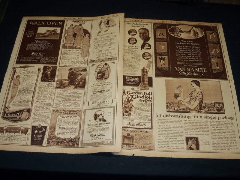 1923 APRIL 29 NEW YORK TIMES PICTURE SECTION - ZR-1 - BABE RUTH - NT 8882