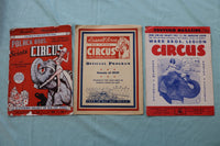 1940'S-1970'S CIRCUS PROGRAMS AND MAGAZINES - LOT OF 39 - O 3727