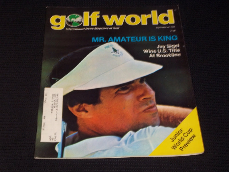 1982 SEPTEMBER 10 GOLF WORLD MAGAZINE - JAY SIGEL FRONT COVER - E 6927