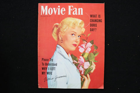 1953 NOVEMBER MOVIE FAN MAGAZINE - DORIS DAY COVER - E 24579