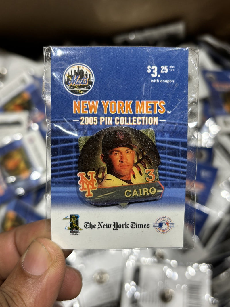 2005 NEW YORK METS MIGUEL CAIRO #3 COLLECTIBLE PIN HUGE LOT OVER 500+ -MLB PROMO