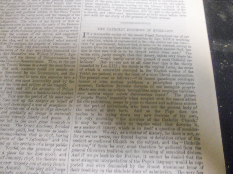 1879 SATURDAY REVIEW 2 BOUND VOLUMES - COMPLETE YR- PUBLISHED IN LONDON - R 1076