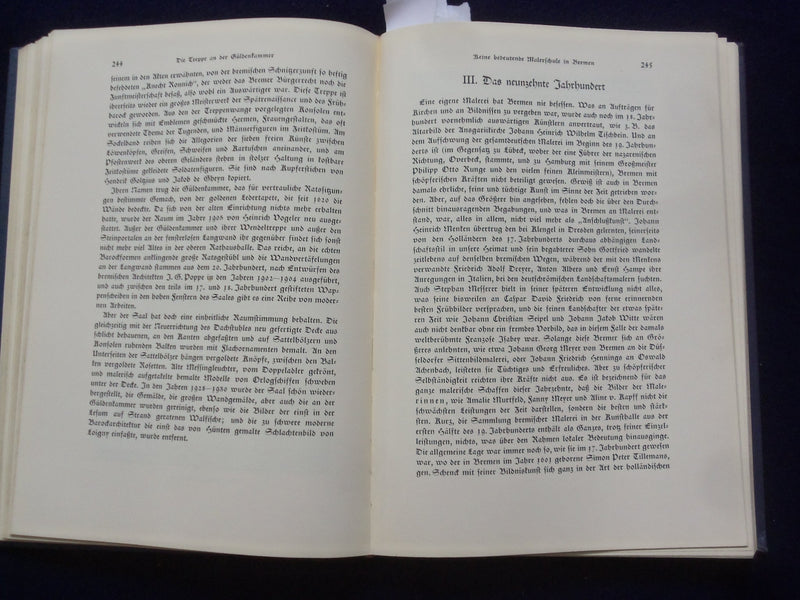 1940 BREMEN LEBENSTREIS EINER SANFESTADT HARDCOVER BOOK- STEILEN-GERMAN- KD 8992