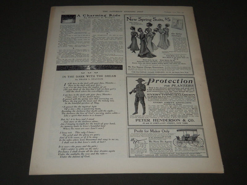 1900 FEBRUARY 17 THE SATURDAY EVENING POST MAGAZINE - ILLUSTRATED COVER - SP 571