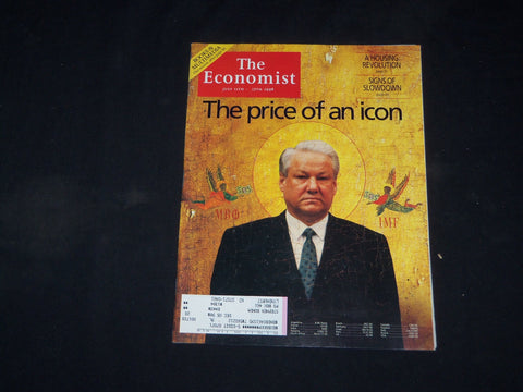 1998 JULY 11-17 THE ECONOMIST MAGAZINE - BORIS YELTSIN COVER - B 300