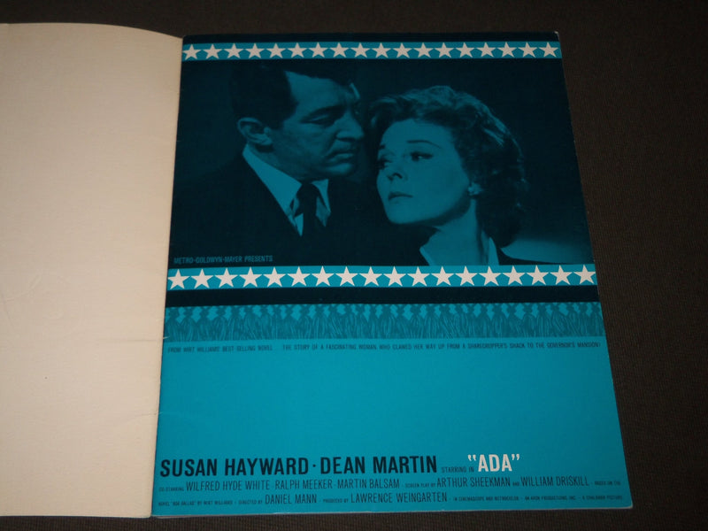 1961-1962 METRO GOLDWYN MAYER PRESENTS PROGRAM - BRANDO, NEWMAN, DOUGLAS- J 2821