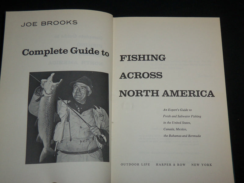 1966 COMPLETE GUIDE TO FISHING ACROSS NORTH AMERICA BOOK LOT OF 2 - KD 6793