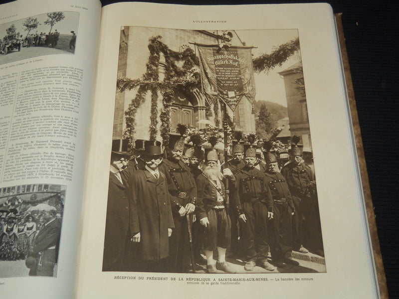 1919 L'ILLUSTRATION FRENCH MAGAZINE BOUND VOLUME SET OF 2 - LA GUERRE