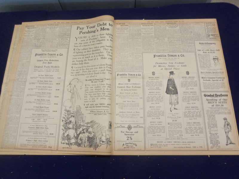 1918 APRIL 18 NEW YORK TIMES - HAIG REGAINS GROUND BUT LOSES IT AGAIN - NT 8224